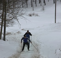 9 февраля приходская молодежь провела приходской лыжный забег